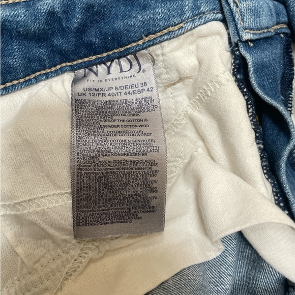 NYDJ Marilyn Straight Leg Jeans Light Wash Ankle Size 8 - Picture 5 of 5